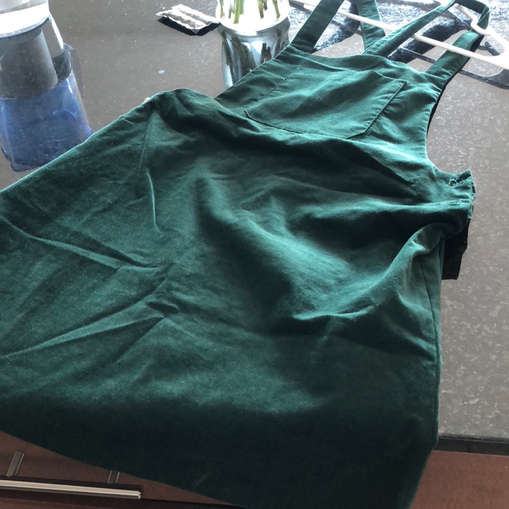 Corduroy pinafore dress